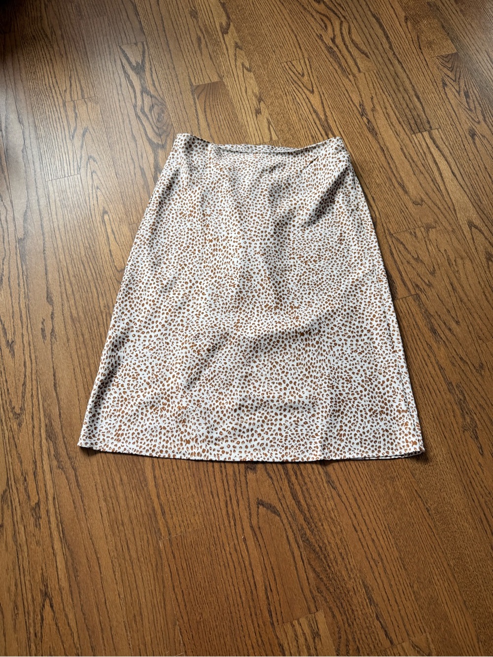 J. Crew Beige and Brown Leopard Midi Skirt